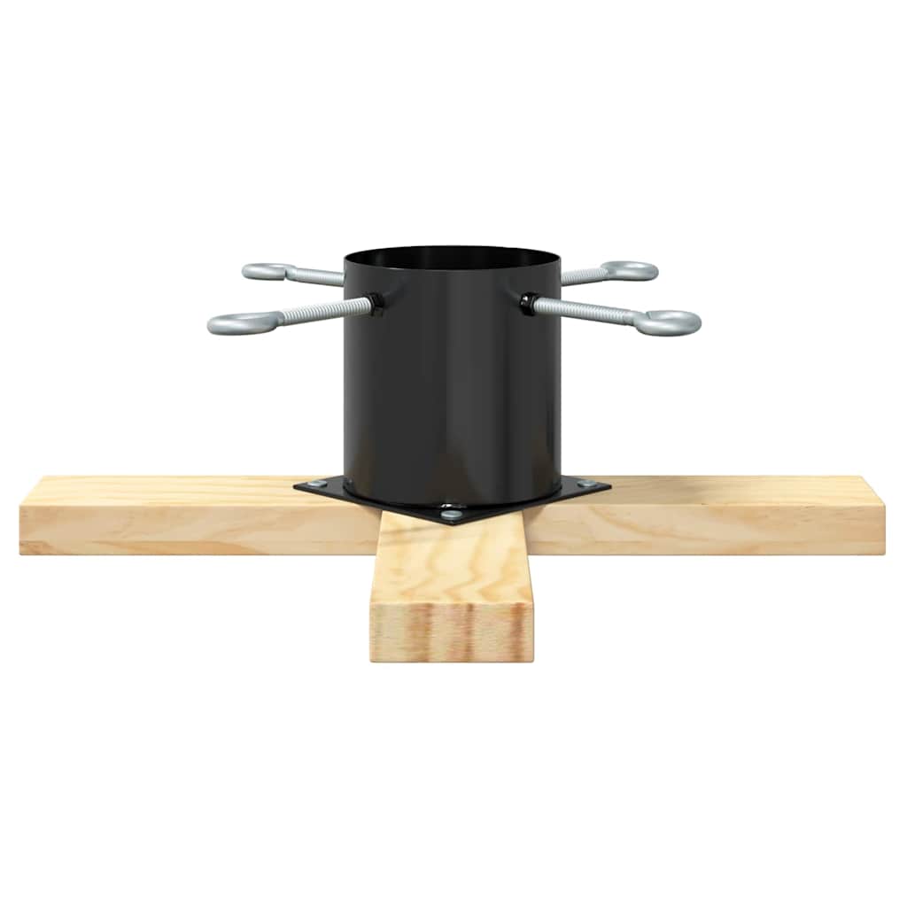 Suport pentru brad de Crăciun 1.73 Negru 50 x 50 x 16 cm GartenMobel Dekor