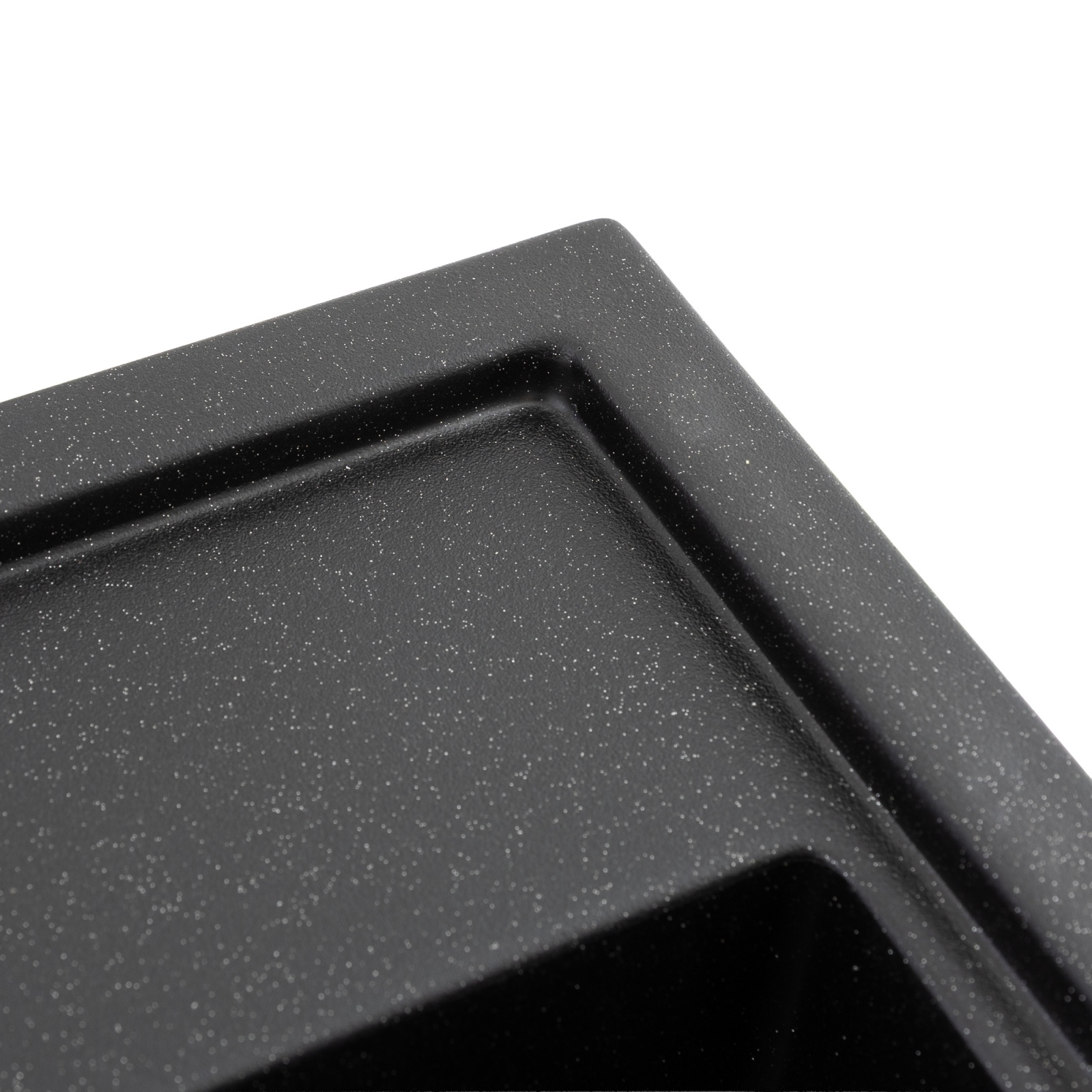 Chiuveta de bucatarie Elefant Premium SHERLIT, Negru metalic 600x500 mm Innovative ReliableTools