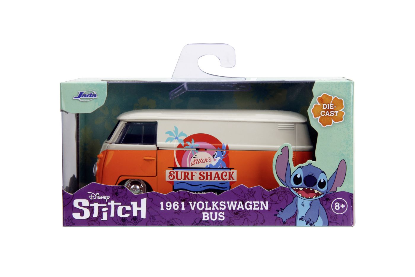 JADA DISNEY STITCH AUTOBUZ METALIC VOLKSWAGEN BUS 1961 SCARA 1 LA 32 SuperHeroes ToysZone