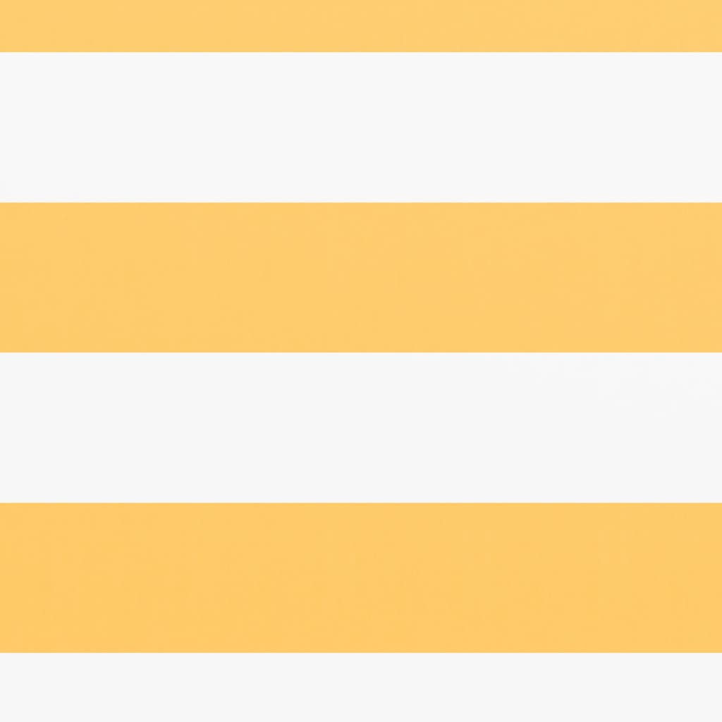 Paravan de balcon, alb și galben, 120 x 300 cm, țesătură oxford GartenMobel Dekor