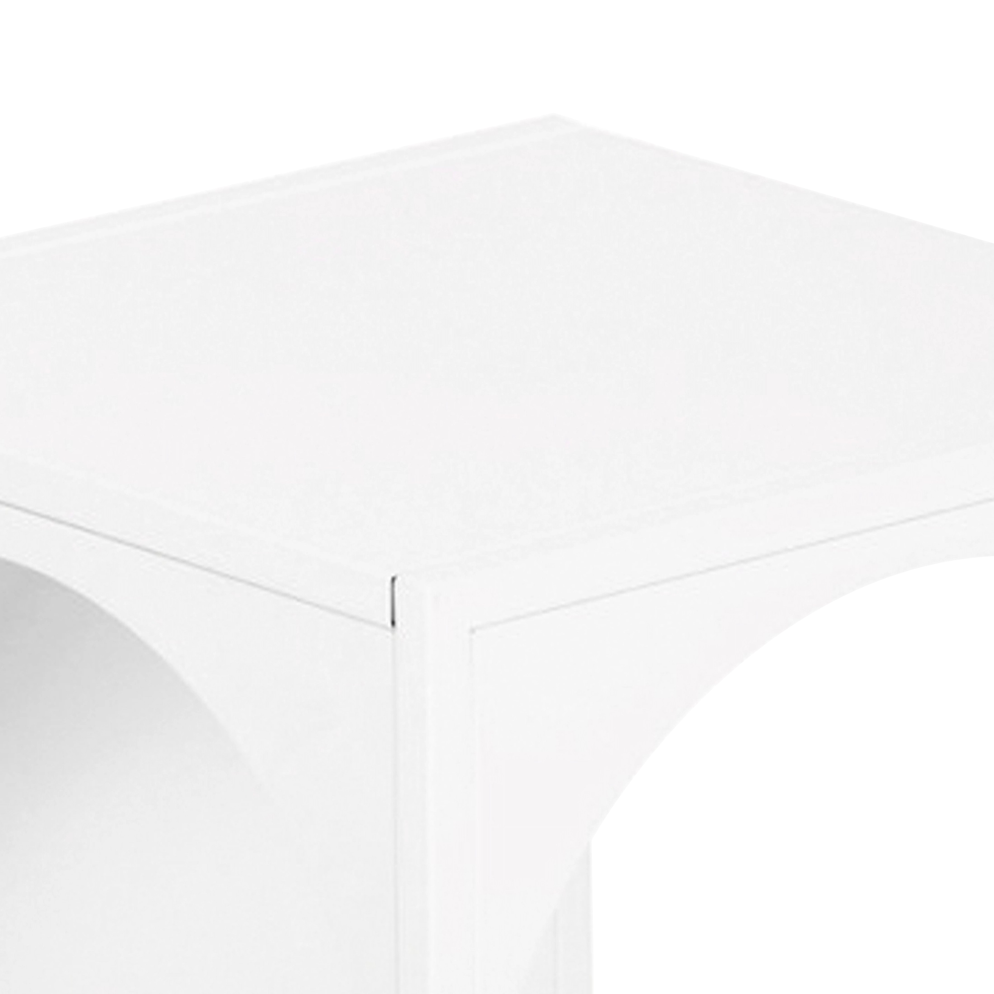 Raft, en.casa, PXSL-0149 Akaa, 133 x 35 x 35 cm, otel, alb, 5 kg, de sine statator, cu 4 polite depozitare HausGarden Leisure