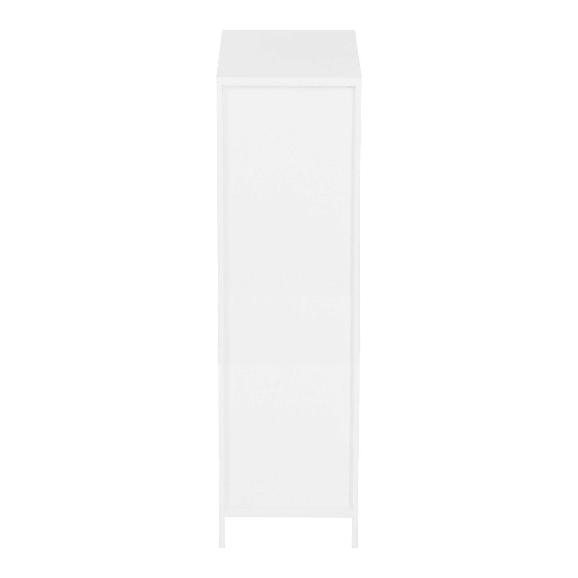 Raft, en.casa, PXSL-0149 Akaa, 133 x 35 x 35 cm, otel, alb, 5 kg, de sine statator, cu 4 polite depozitare HausGarden Leisure