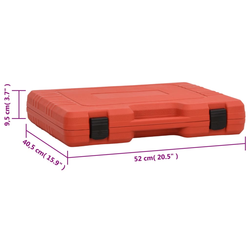 Tester presiune pentru sistemul de răcire, roșu, 52x40,5x9,5 cm GartenMobel Dekor