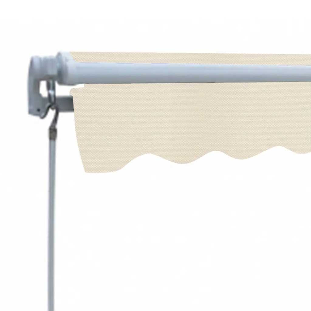 Copertină reglabilă acționată manual, 300 cm, crem GartenMobel Dekor