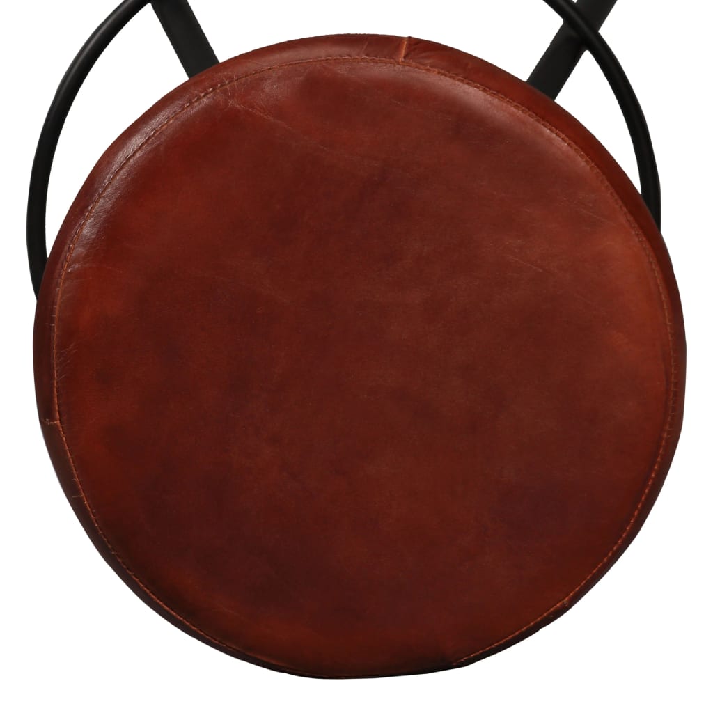 Set mobilier bar 7 piese lemn masiv de acacia și piele naturală GartenMobel Dekor