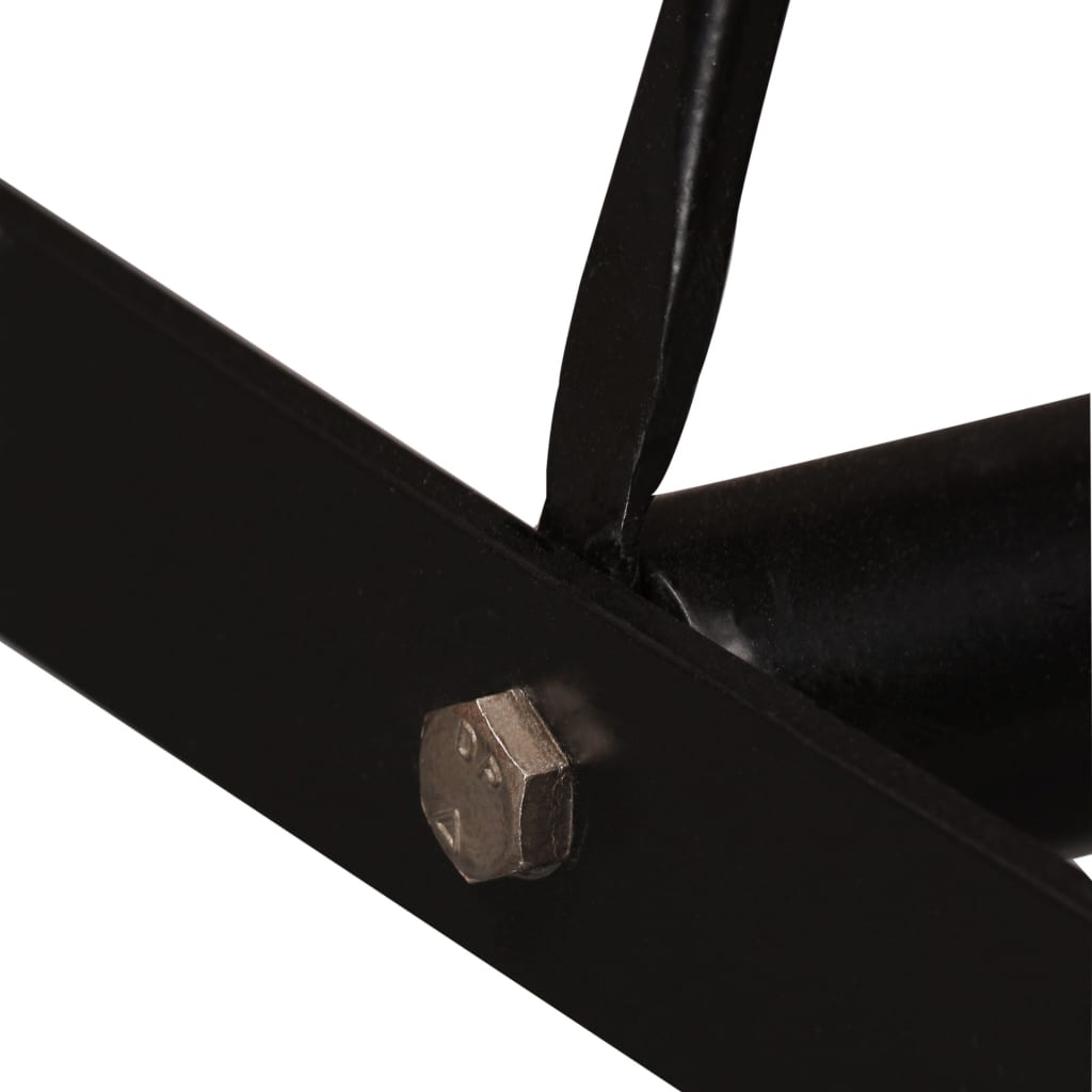 Set mobilier de bar 7 piese lemn masiv acacia & piele naturală GartenMobel Dekor