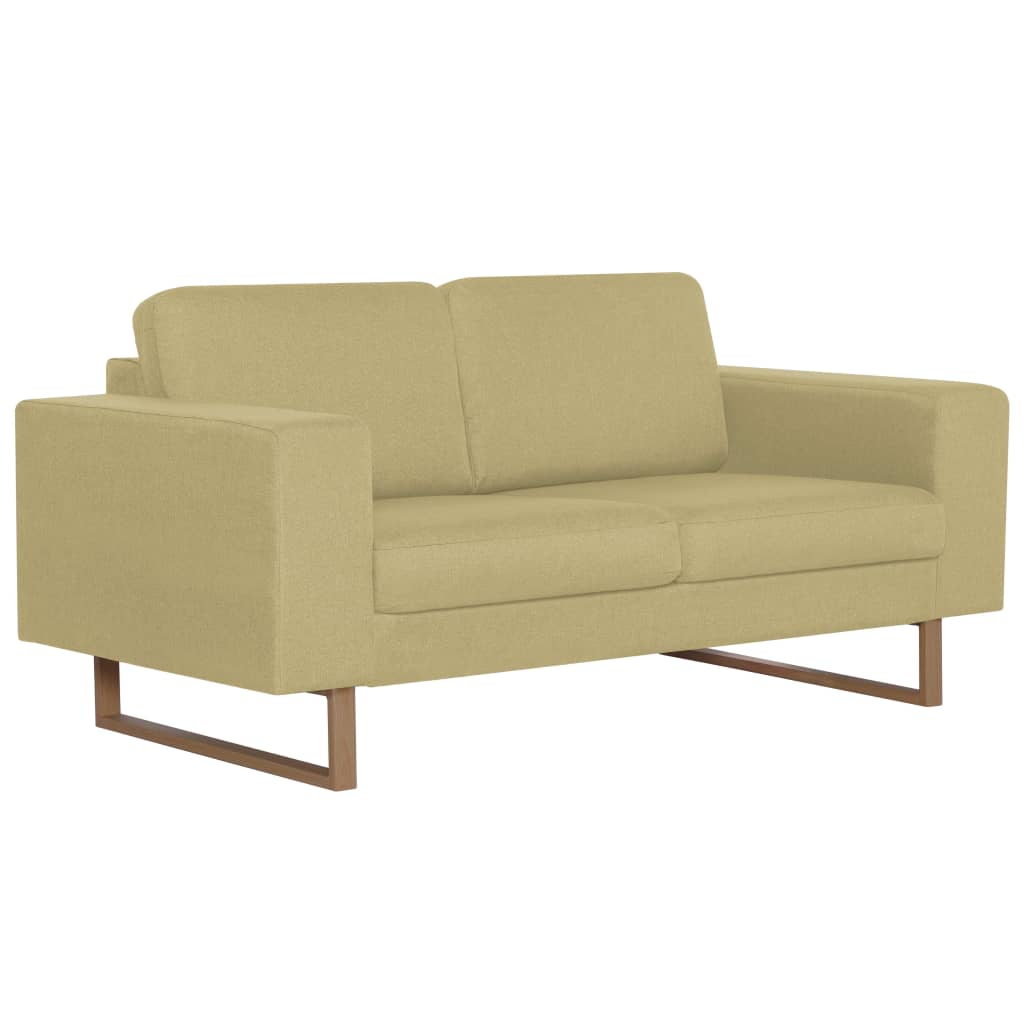Canapea cu 2 locuri, verde, material textil GartenMobel Dekor