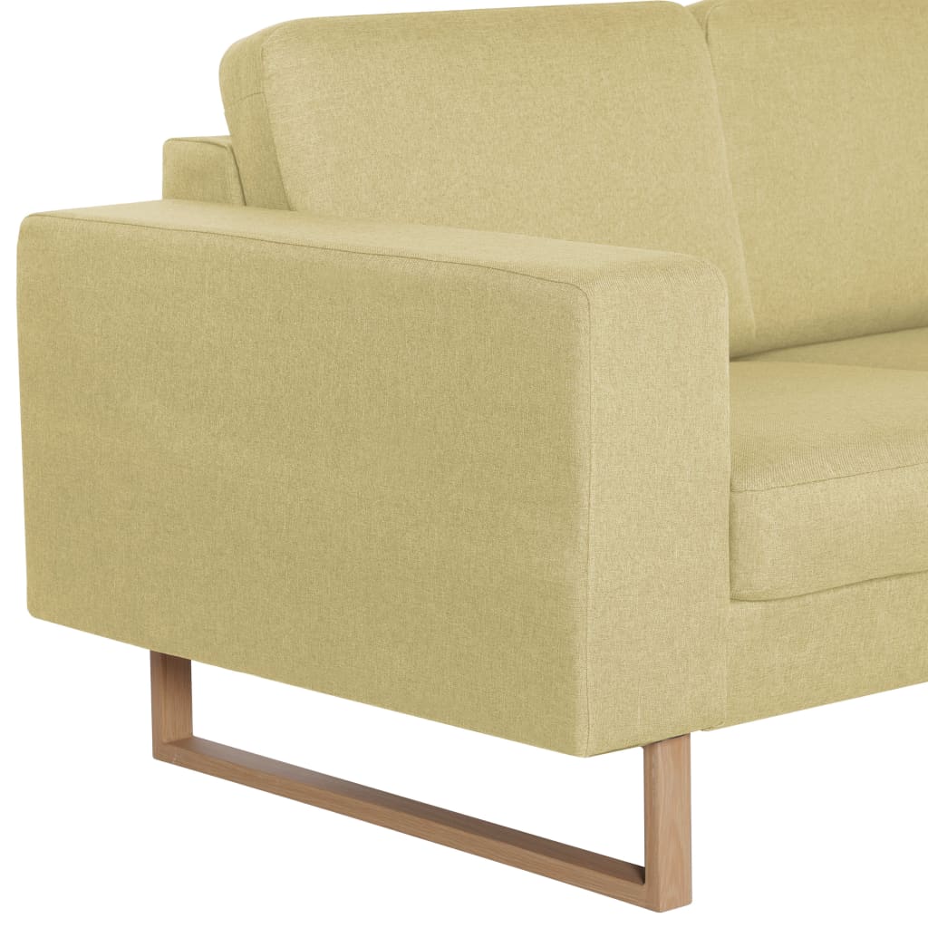 Canapea cu 2 locuri, verde, material textil GartenMobel Dekor