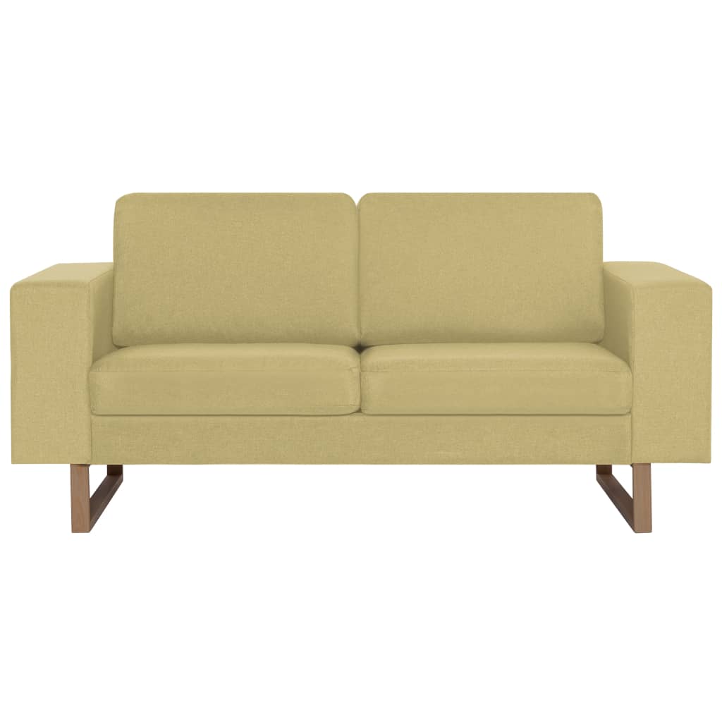 Canapea cu 2 locuri, verde, material textil GartenMobel Dekor