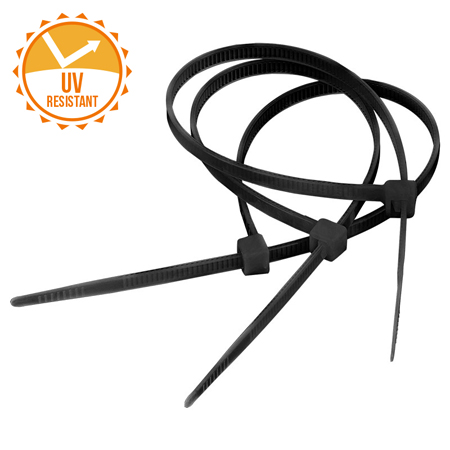 FASETE REZISTENTE UV 4.8X200MM NEGRE SET 100B EuroGoods Quality