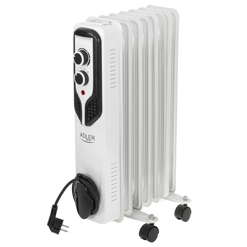 Radiator pe Ulei 7 Elementi 1500W Afisaj LCD cu Termostat pentru Reglarea Temperaturii