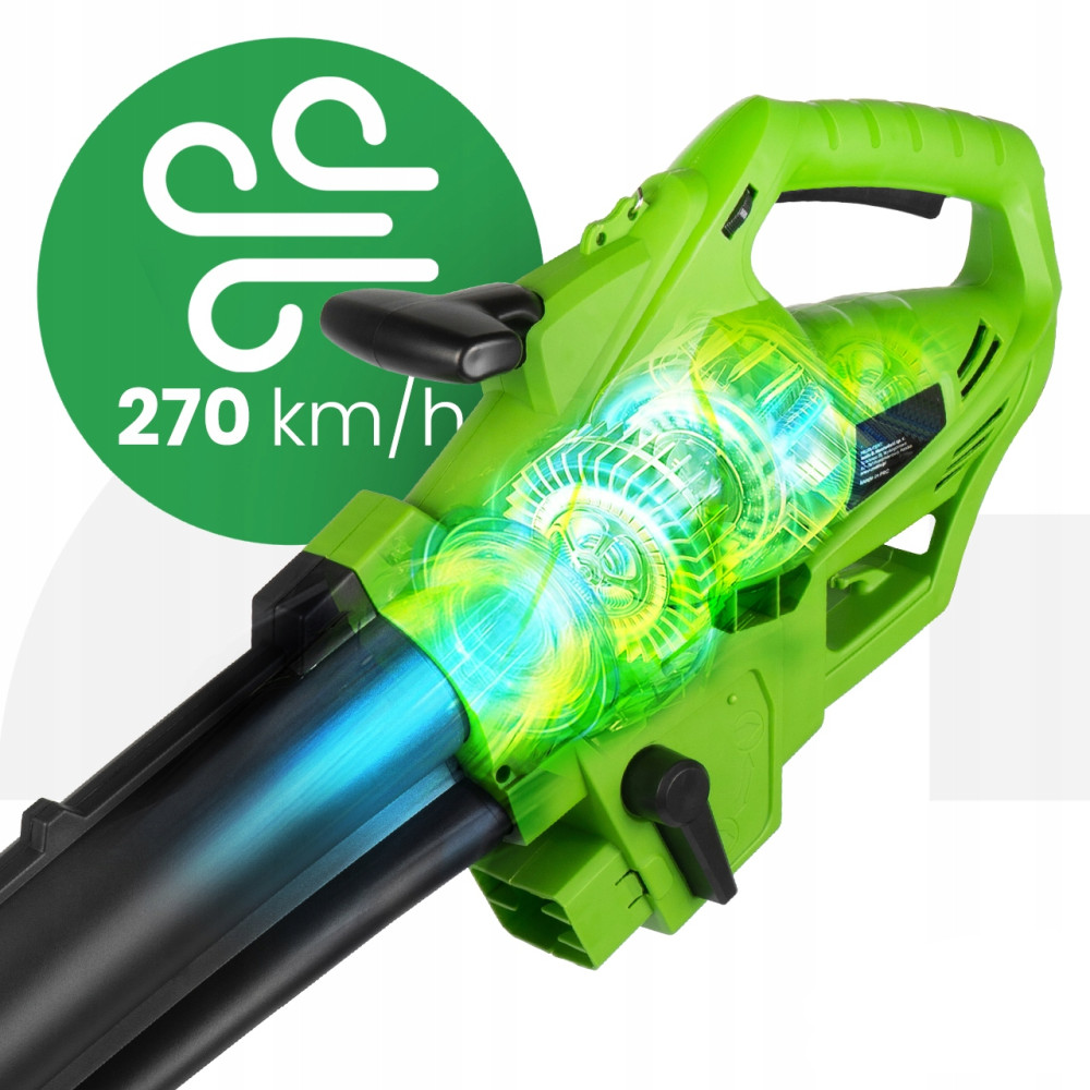 Suflanta Electrica 220V si Aspirator cu Tocator 3-in-1 pentru Frunze, Putere 3500W, 270 km/h, Sac Colector 45L