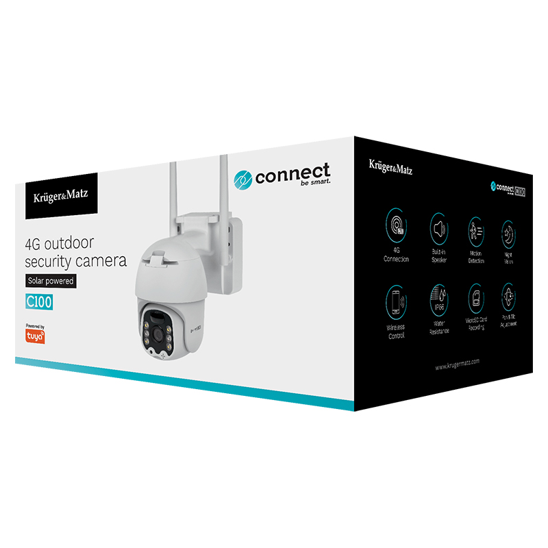 CAMERA 4G 3 MPX CONNECT C100 SOLAR TUYA K&M EuroGoods Quality