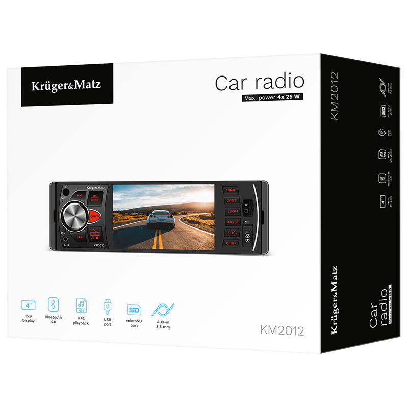 PLAYER AUTO 1 DIN 4X25W KRUGER&MATZ EuroGoods Quality