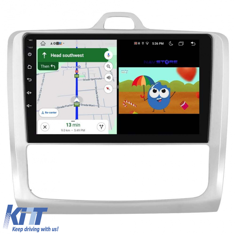 Navigatie Dedicata Ford Focus (2004-2012), 9Inch, 2Gb Ram, 64Gb Stocare, Carplay Performance AutoTuning