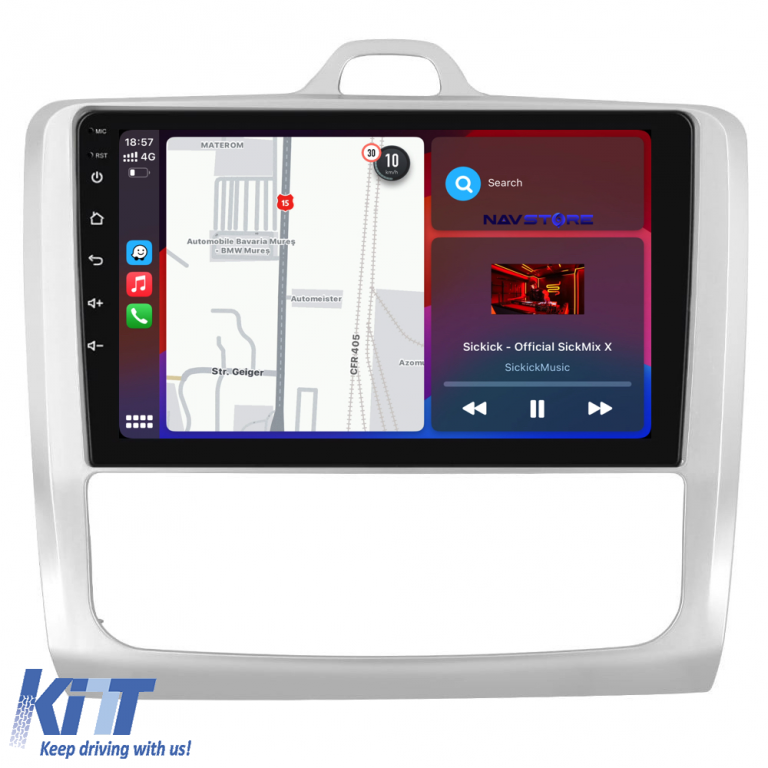 Navigatie Dedicata Ford Focus (2004-2012), 9Inch, 6Gb Ram, 128Gb Stocare, Carplay Performance AutoTuning