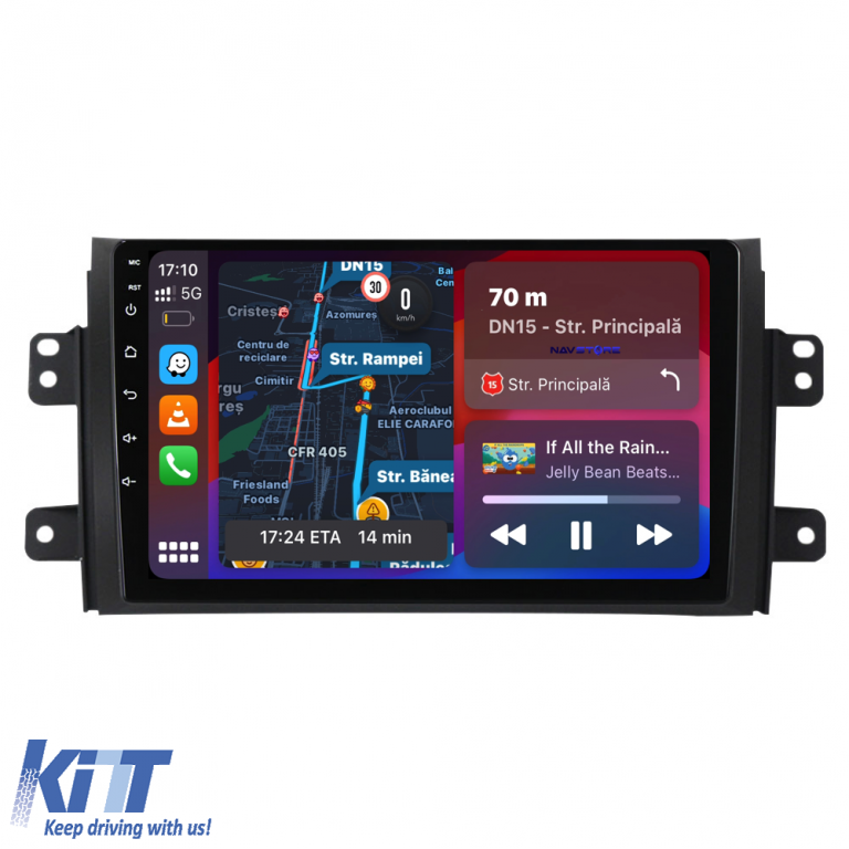 Navigatie Dedicata Suzuki SX4 (2006-2012), 9Inch 8Gb Ram, 256Gb Stocare, Carplay Performance AutoTuning