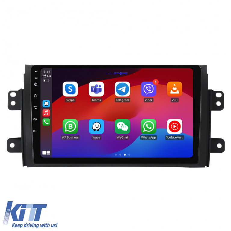 Navigatie Dedicata Suzuki SX4 (2006-2012), 9Inch 8Gb Ram, 256Gb Stocare, Carplay Performance AutoTuning