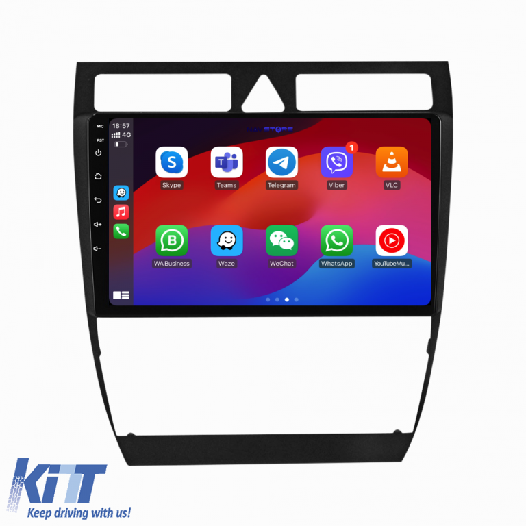 Navigatie Dedicata Audi A6 C5 (2000-2004), Android, 9Inch, 4Gb Ram, 64Gb Stocare, Carplay Performance AutoTuning