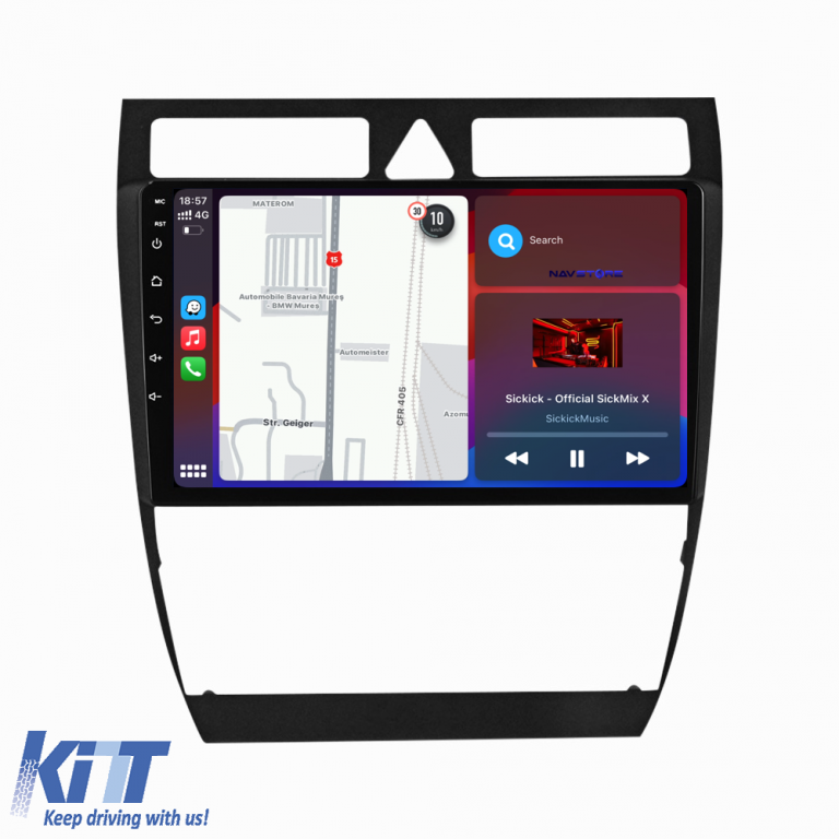 Navigatie Dedicata Audi A6 C5 (2000-2004), Android, 9Inch, 4Gb Ram, 64Gb Stocare, Carplay Performance AutoTuning