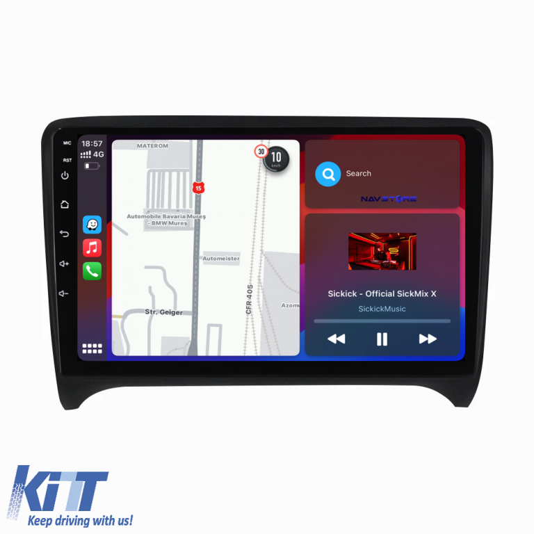 Navigatie Dedicata Audi TT (2006-2014), 9 Inch, 1Gb Ram, 32Gb stocare, Carplay Performance AutoTuning