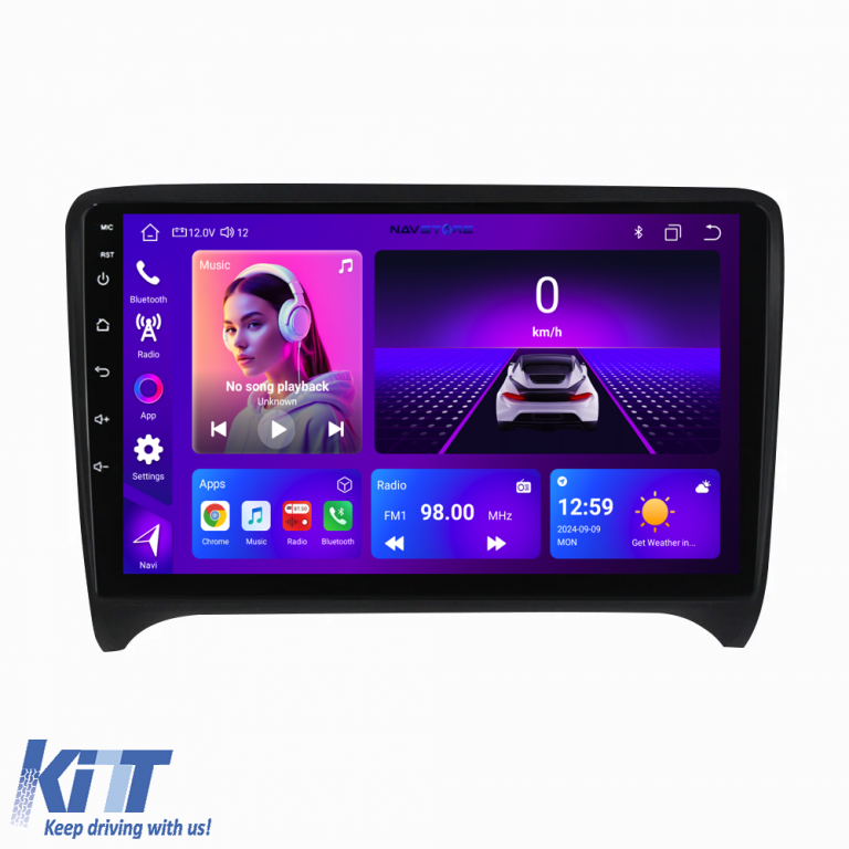 Navigatie Dedicata Audi TT (2006-2014), 9 Inch, 1Gb Ram, 32Gb stocare, Carplay Performance AutoTuning