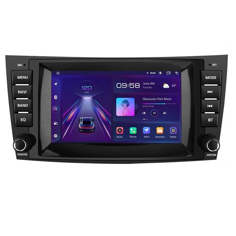 Navigatie Dedicata Mercedes Benz E-Class W211 CLS W219 (2002 - 2008), 7Inch, 2Gb Ram, 32Gb Stocare, Carplay Performance AutoTuning