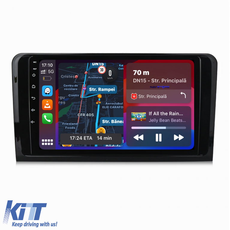 Navigatie Dedicata Mercedes Benz ML W164   GL X164 (2005 - 2012), 9Inch, 8Gb Ram, 256Gb Stocare, Carplay Performance AutoTuning