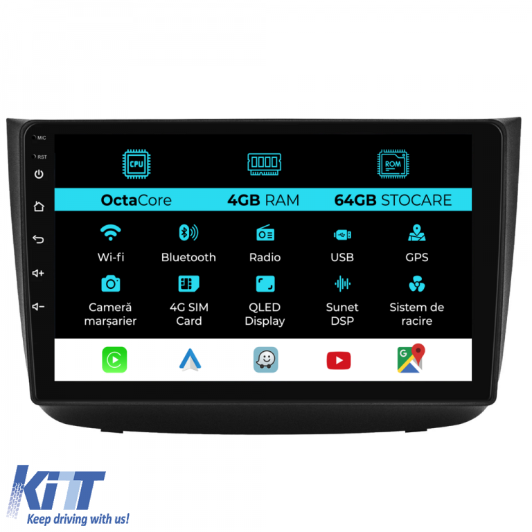 Navigatie Dedicata Mercedes Vito, Viano (2005-2015), 10Inch, 4Gb Ram, 64Gb Stocare, Carplay Performance AutoTuning