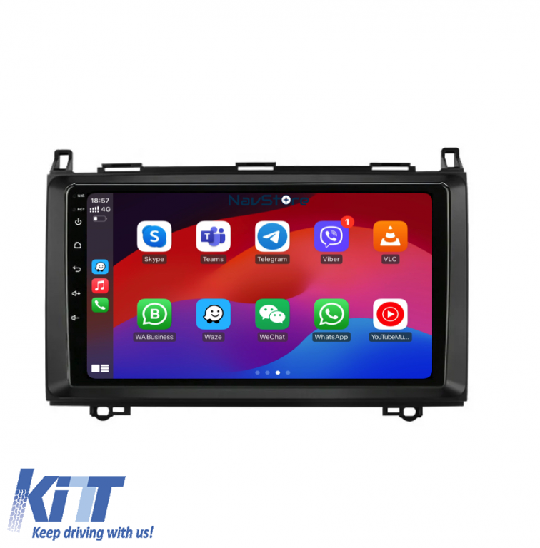 Navigatie Dedicata Mercedes Vito Sprinter Viano B200 A B Class (2005-2012) , 9Inch, 2Gb Ram, 64Gb Stocare, Carplay Performance AutoTuning
