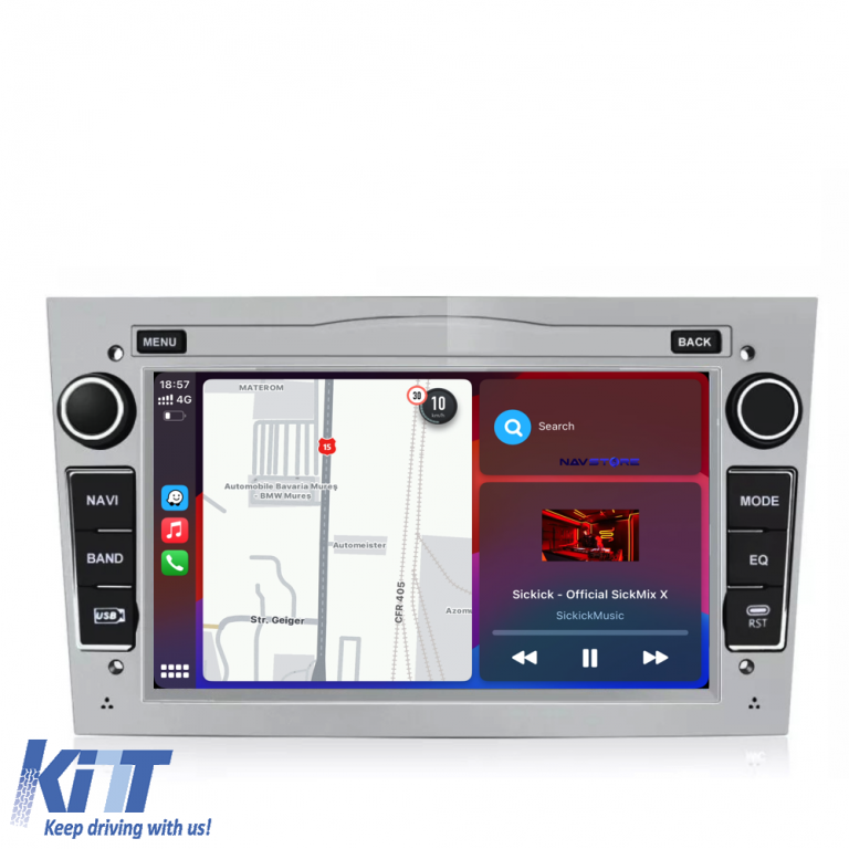 Navigatie Dedicata Opel, 7Inch, 2Gb Ram, 32Gb stocare, Carplay, Argintiu Performance AutoTuning