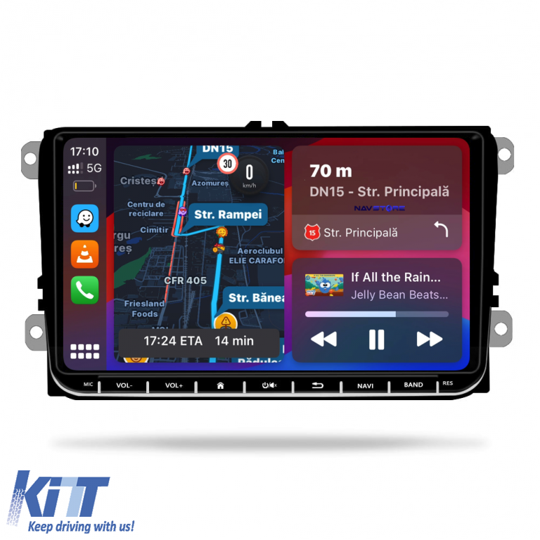 Navigatie Dedicata Seat, Android, 9Inch, 2Gb Ram, 64Gb stocare, Bluetooth, WiFi, Apple Carplay Android Auto Performance AutoTuning