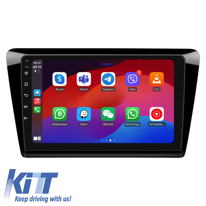 Navigatie Dedicata Seat Toledo (2013 - 2023) 9 Inch, 2Gb Ram, 64Gb stocare, Carplay Performance AutoTuning
