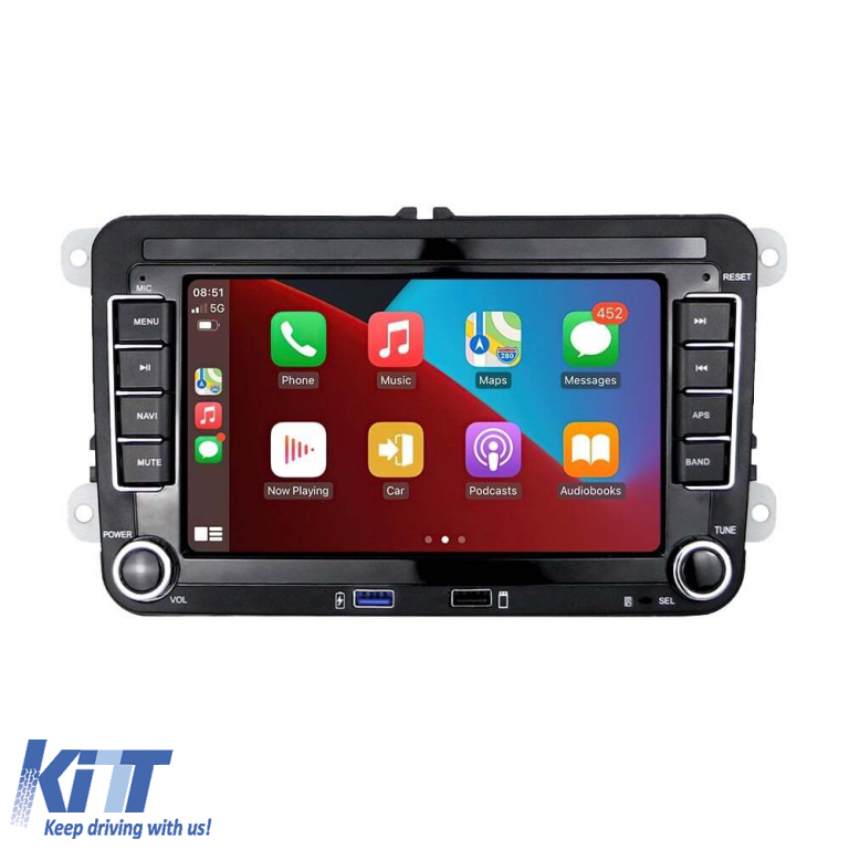Navigatie Dedicata Skoda, 7Inch, 2Gb Ram, 64Gb stocare, Apple Carplay Android Auto Performance AutoTuning