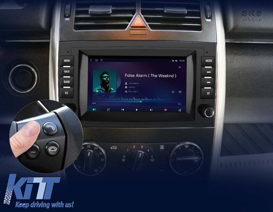 Navigatie Android Dedicata Mercedes Vito Sprinter Viano B200 A B Class (2005-2012) , 7Inch, 4Gb Ram, 64Gb Stocare, Bluetooth, WiFi, Carplay Performance AutoTuning
