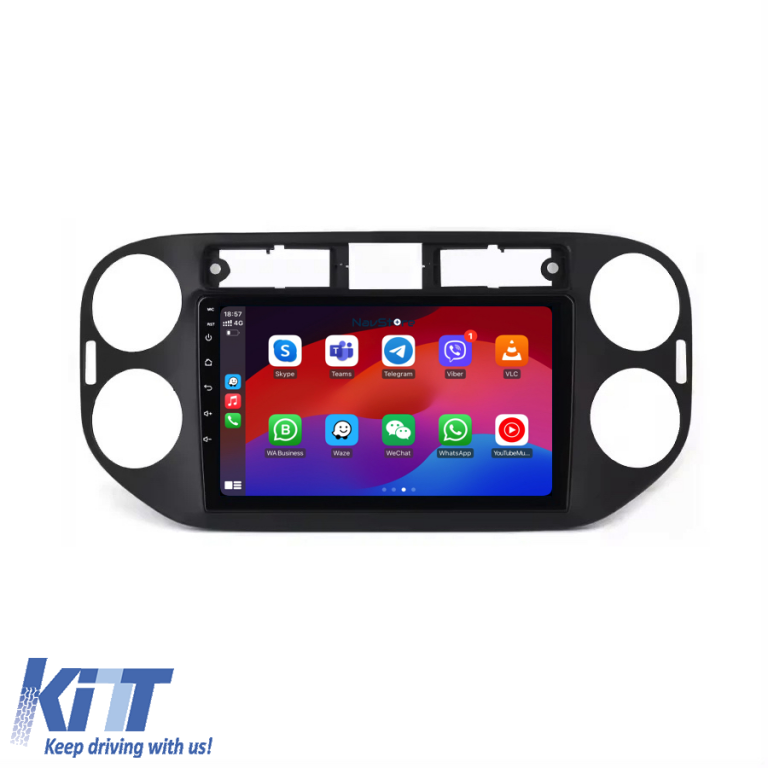 Navigatie Android Dedicata Volkswagen Tiguan (2011-2016), 9Inch, 1Gb Ram, 32Gb Stocare, Carplay Performance AutoTuning