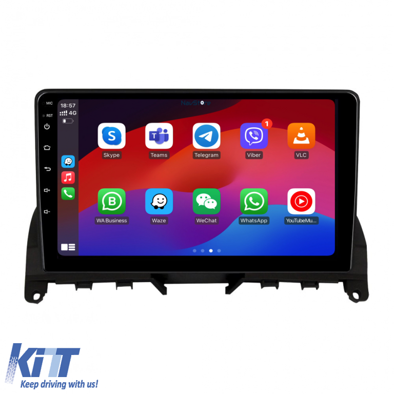 Navigatie Dedicata Mercedes Benz C-Class W204 S204 (2006 - 2013), 9Inch, 1Gb Ram, 32Gb Stocare, Carplay Performance AutoTuning