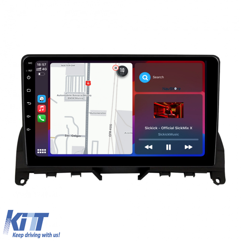Navigatie Dedicata Mercedes Benz C-Class W204 S204 (2006 - 2013), 9Inch, 1Gb Ram, 32Gb Stocare, Carplay Performance AutoTuning