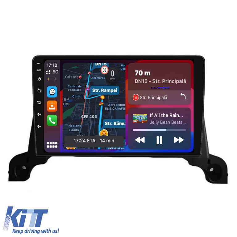 Navigatie Dedicata Peugeot 3008 5008 (2016 - 2021), 9Inch, 2Gb Ram, 64Gb Stocare, Carplay Performance AutoTuning