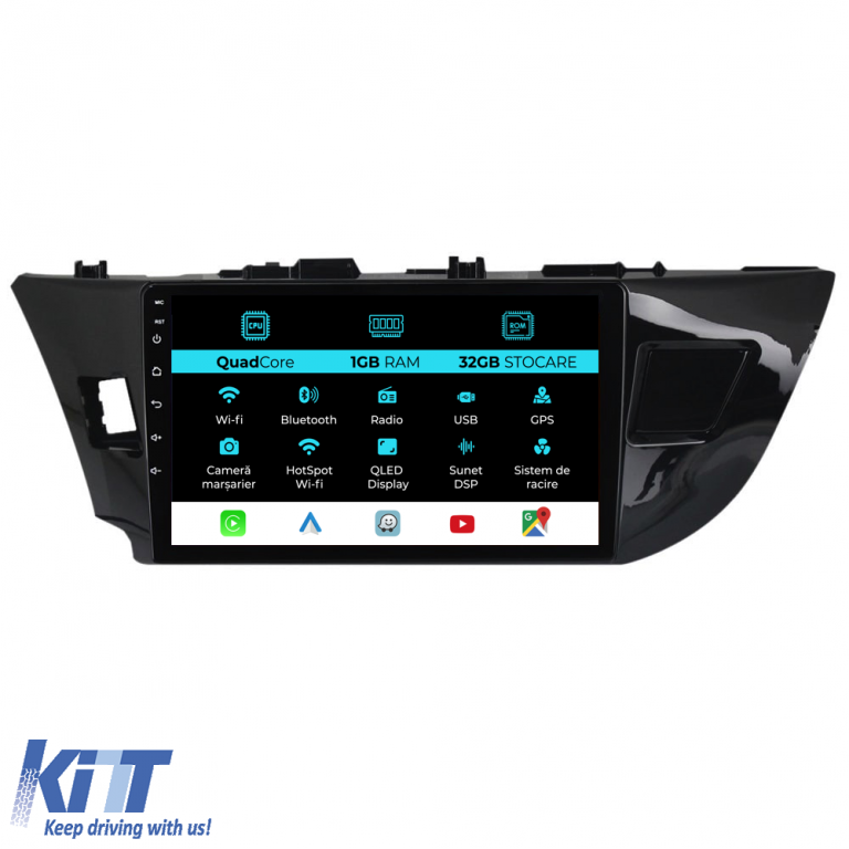 Navigatie Dedicata Toyota Corolla (2013-2019), 10Inch, 1Gb Ram, 32Gb Stocare, Carplay Performance AutoTuning