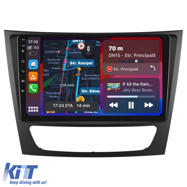 Navigatie Android Dedicata Mercedes Benz E-Class W211 (2002 - 2010), 9Inch, 4Gb Ram, 64Gb Stocare, Carplay Performance AutoTuning