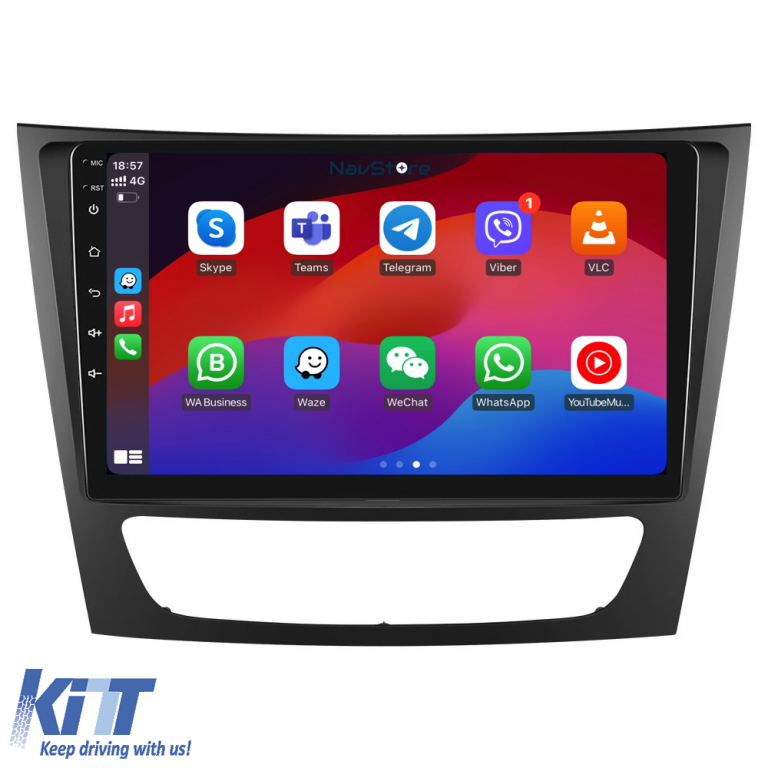 Navigatie Android Dedicata Mercedes Benz E-Class W211 (2002 - 2010), 9Inch, 4Gb Ram, 64Gb Stocare, Carplay Performance AutoTuning