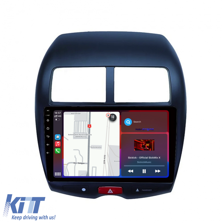 Navigatie Android Dedicata Mitsubishi ASX (2010 - 2016), 10Inch, 4Gb Ram, 64Gb Stocare, Carplay Performance AutoTuning