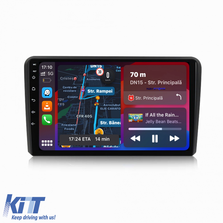 Navigatie Dedicata Audi A3 8P (2003 - 2013) 9 Inch, 6Gb Ram, 128Gb stocare, CarPlay Performance AutoTuning