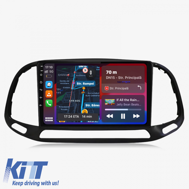 Navigatie Dedicata Fiat Doblo (2015-2019), 9Inch, 6Gb Ram, 128Gb Stocare, Carplay Performance AutoTuning
