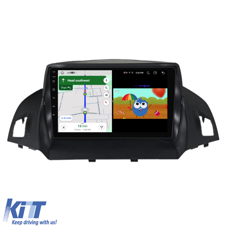 Navigatie Dedicata Ford Kuga (2013 - 2017), 9 Inch, 6Gb Ram, 128Gb stocare, Carplay Performance AutoTuning