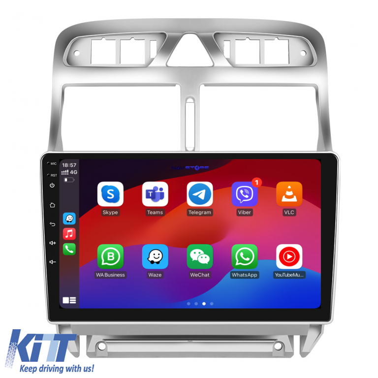 Navigatie Dedicata Peugeot 307 (2000-2013), 9Inch, 6Gb Ram, 128Gb Stocare, Carplay Performance AutoTuning