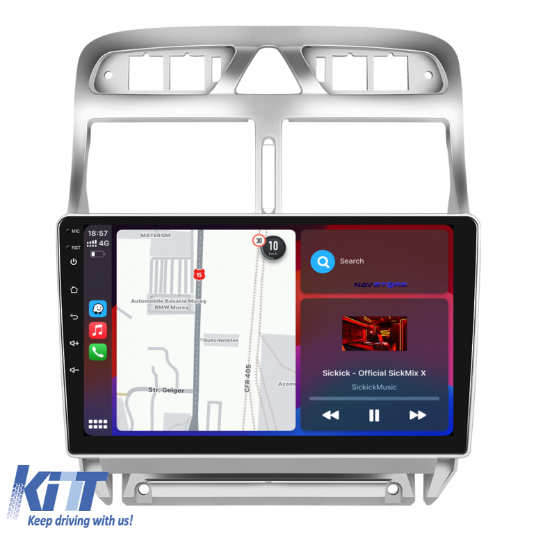 Navigatie Dedicata Peugeot 307 (2000-2013), 9Inch, 6Gb Ram, 128Gb Stocare, Carplay Performance AutoTuning