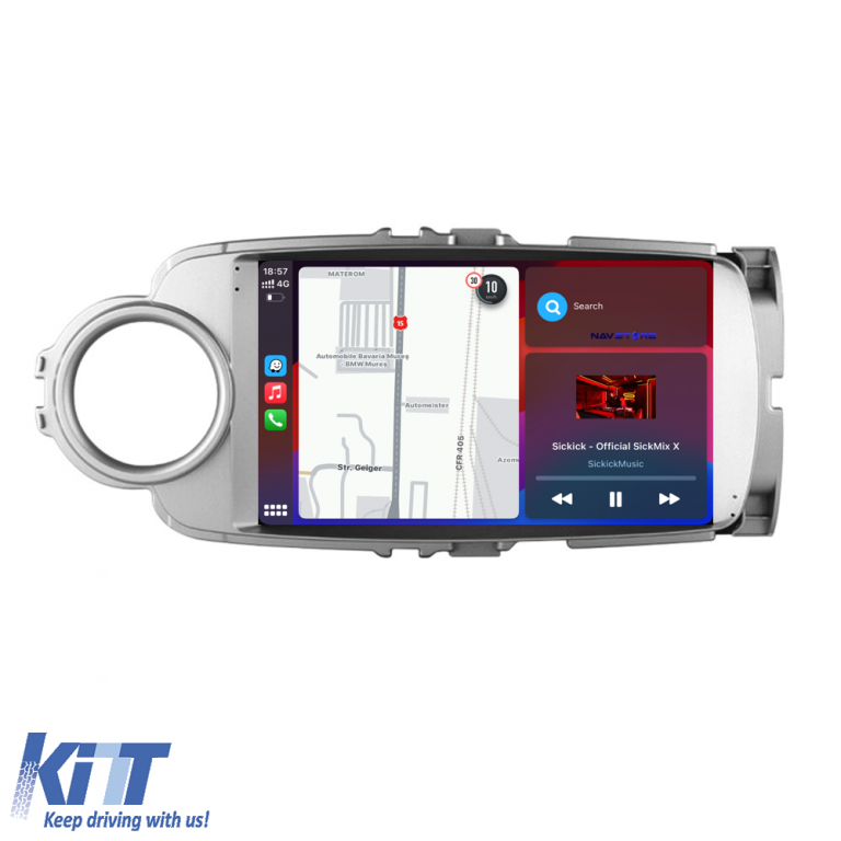 Navigatie Dedicata Toyota Yaris (2011-2018), 9Inch, 6Gb Ram, 128Gb Stocare, Carplay Performance AutoTuning