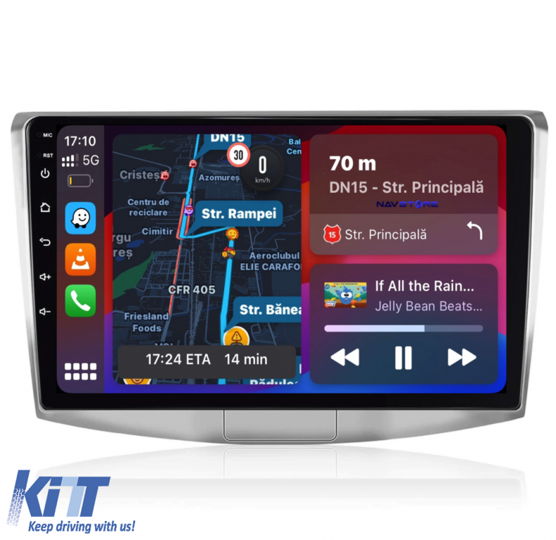 Navigatie Dedicata Volkswagen Passat B6, B7, CC (2005 -2015),10Inch, 6Gb Ram, 128Gb Stocare, Carplay Performance AutoTuning
